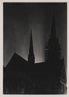 Łódź. Katedra Św. Stanisława Kostki w nocy