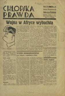 Chłopska Prawda. R. 11 [ i.e. 12], nr 11 (15 października 1935)