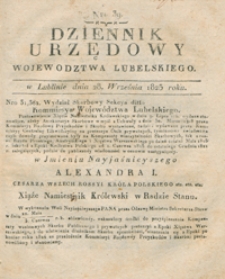 Dziennik Urzędowy Województwa Lubelskiego 1825, Nr 39 (28 wrzes.)