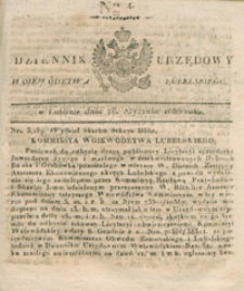 Dziennik Urzędowy Województwa Lubelskiego 1835, Nr 4 (28 stycz.)