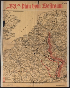 "VB". - Plan vom Westraum