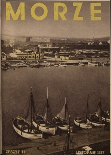Morze : organ Ligi Morskiej i Kolonialnej. - R. 14, z. 11 (listopad 1937)