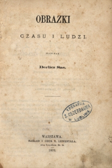 Obrazki czasu i ludzi