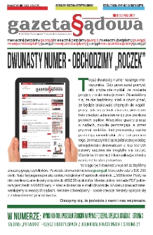 Gazeta Sądowa : MOZ NSZZ "Solidarność" Pracowników Sądownictwa. 2017, nr 5=12 (maj)
