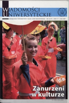 Wiadomości Uniwersyteckie R. 17, nr 4=137 (maj 2007)