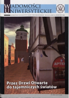 Wiadomości Uniwersyteckie R. 18, nr 4=145 (kwiecień 2008)