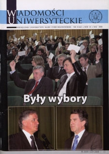 Wiadomości Uniwersyteckie R. 18, nr 5=146 (maj 2008)