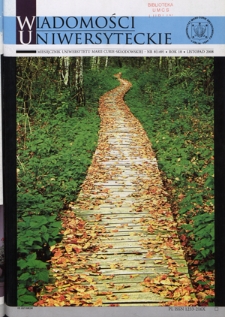 Wiadomości Uniwersyteckie R. 18, nr 8=149 (listopad 2008)