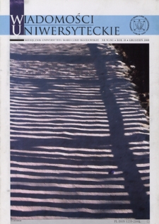 Wiadomości Uniwersyteckie R. 18, nr 9=150 (grudzień 2008)