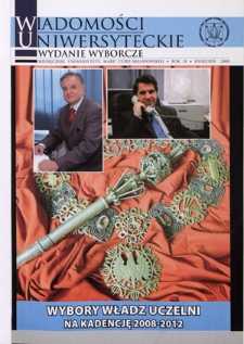 Wiadomości Uniwersyteckie R. 18, wydanie wyborcze (kwiecień 2008)