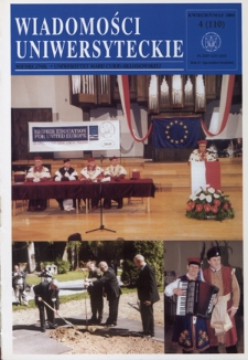Wiadomości Uniwersyteckie R. 14, nr 4=110 (kwiecień/maj 2004)
