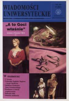 Wiadomości Uniwersyteckie R. 11, nr 5=82 (maj 2001)