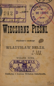 Wieczorne pieśni