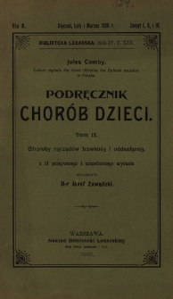 Podręcznik chorób dzieci. T. 2, Choroby narządów trawienia i oddychania