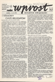 Wprost : biuletyn związkowy Nr 50 (4 paźdz. 1981 [właśc. 11 paźdz. 1981])