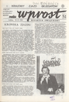 Wprost : biuletyn związkowy Nr 51 (18 paźdz. 1981)