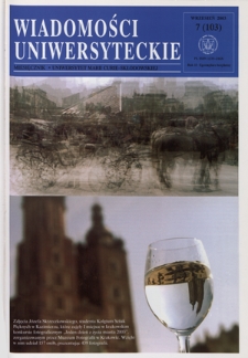 Wiadomości Uniwersyteckie : miesięcznik / Uniwersytet Marii Curie-Skłodowskiej R. 13, nr 7=103 (wrzesień 2003)