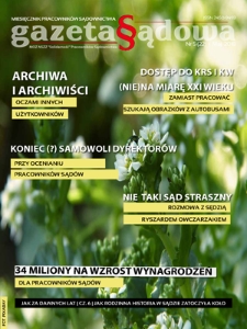 Gazeta Sądowa : miesięcznik pracowników sądownictwa. 2018, nr 5=22 (maj)