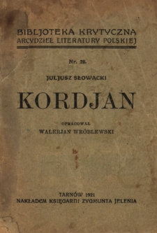Juljusz Słowacki - Kordjan
