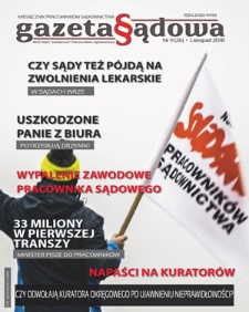 Gazeta Sądowa : miesięcznik pracowników sądownictwa. 2018, nr 9=26 (listopad)