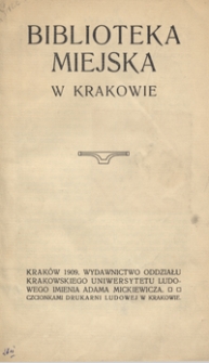 Biblioteka Miejska w Krakowie