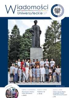 Wiadomości Uniwersyteckie / Uniwersytet Marii Curie-Skłodowskiej. 2018, nr 7=246 (wrzesień)