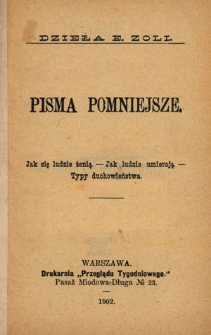 Pisma pomniejsze