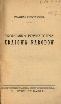 Ekonomika powszechna krajowa narod&oacute;w