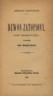Dzwon zatopiony : baśń dramatyczna