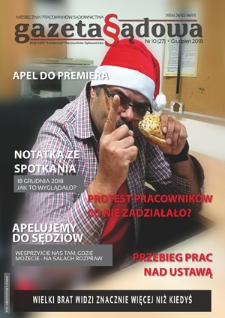 Gazeta Sądowa : miesięcznik pracowników sądownictwa. 2018, 10=27 (grudzień)