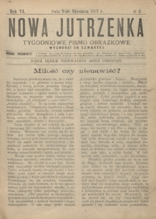 Nowa Jutrzenka : tygodniowe pismo obrazkowe R. 6, Nr 2 (9 stycznia 1913)
