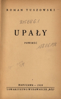Upały : powieść