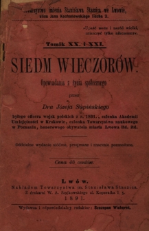 Siedm wieczorów : opowiadania z życia społecznego