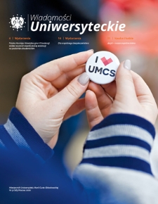 Wiadomości Uniwersyteckie / Uniwersytet Marii Curie-Skłodowskiej. 2020, nr 3=263 (marzec)