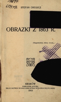 Obrazki z 1863 r.