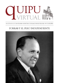 Quipu Virtual : boletín de cultura peruana / Ministerio de Relaciones Exteriores. No 32 (8/1/2021)