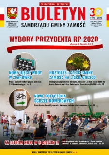 Biuletyn Samorządu Gminy Zamość nr 4=134 (czerwiec 2020)