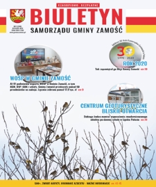 Biuletyn Samorządu Gminy Zamość nr 1=140 (styczeń 2021)