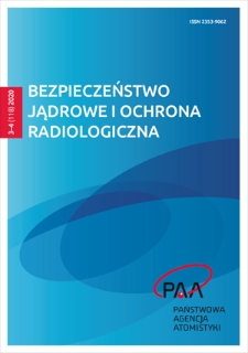 Bezpieczeństwo Jądrowe i Ochrona Radiologiczna. - 2020, nr 3-4=118