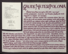 Gaude Mater Polonia : [koncert w kościele powizytkowskim, 27.03.1983 r.]