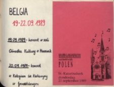 Belgia, 19-22.09.1989