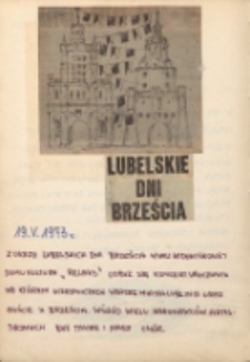 Lubelskie Dni Brześcia, 19.05.1973 r.