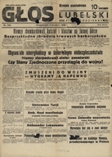 Głos Lubelski R. 26, nr 243 (4 wrzes. 1939)