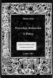 Przywileje drukarskie w Polsce