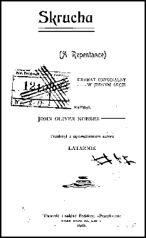 Skrucha : dramat oryginalny w jednym akcie