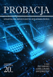 Probacja : kwartalnik Ministerstwa Sprawiedliwości (2021), 1