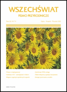 Wszechświat : pismo przyrodnicze / redaktor naczelna Maria Śmiałowska.T. 122, nr 7-9 (lipiec-wrzesień 2021)