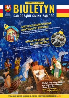 Biuletyn Samorządu Gminy Zamość - nr 10=149 (grudzień 2021)