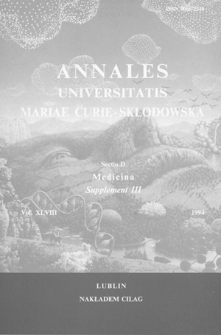 Annales Universitatis Mariae Curie-Skłodowska Lublin-Polonia. Sectio D, Supplementum. Suppl. 3 - Spis treści