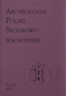 Archeologia Polski Środkowowschodniej. 9